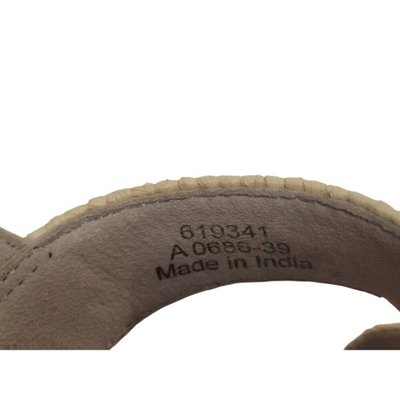 BODEN Katrina Raffia Sandals Tan Slingback Flats Resort Vacation - Picture 12 of 13